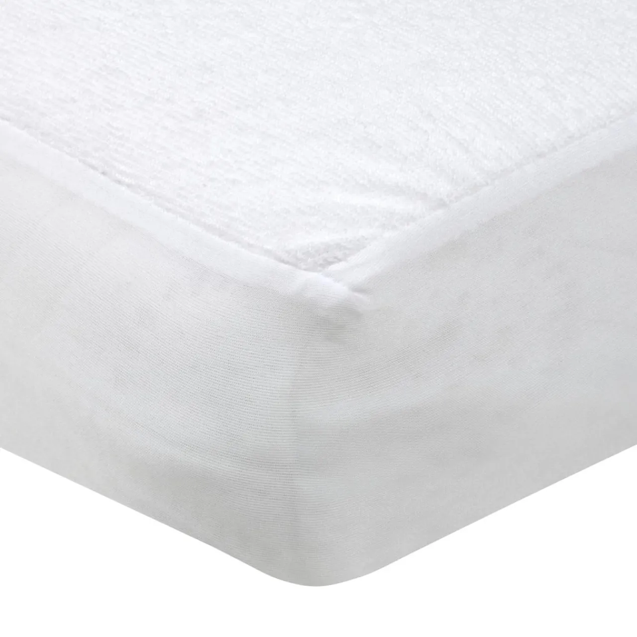 STOF Protège-matelas alèse éponge imperméable (160 x 200 cm) Sonia Blanc New