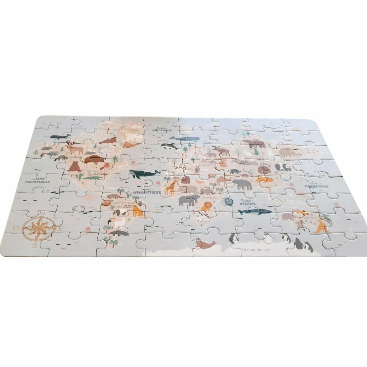 Atmosphera createur d'interieur for kids Puzzle enfant 64 pièces Autour du monde Multicolore Sale