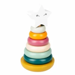 OSTARIA Pyramide à empiler bois Stella Multicolore Outlet