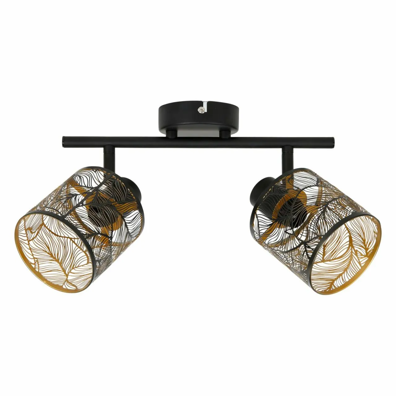 OSTARIA Rampe de spot 2 abat-jours (L35 cm) Calathea Noir Online