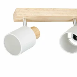 OSTARIA Rampe de spot 4 abat-jours (L67 cm) Tissu Blanc Online
