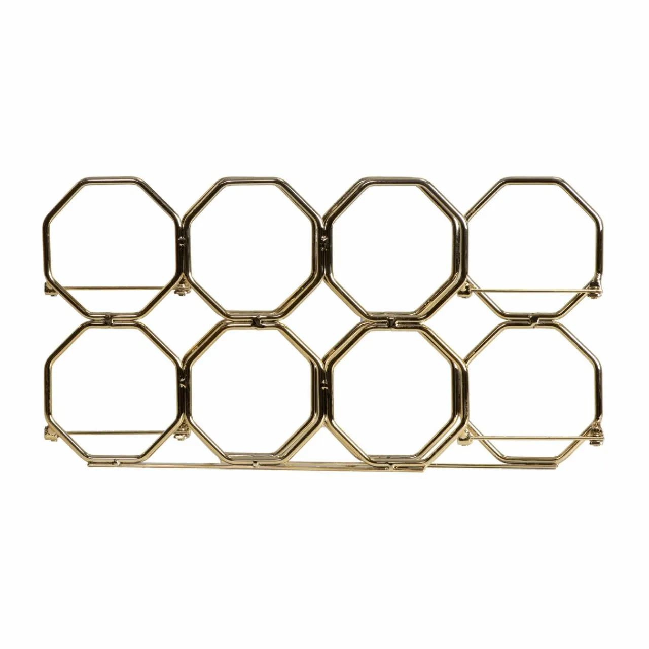 EMINZA Range-bouteilles métal pliable (H22 cm) Elio Or Discount