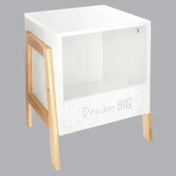 ATMOSPHERA Rangement enfant casier bois (H40 cm) Ecriture Blanc Discount