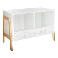 ATMOSPHERA Rangement enfant casier double (H40 cm) Ecriture Blanc