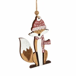 Feeric Lights & Christmas Renard de Noël à suspendre (H7 cm) Vulcan Naturel Sale