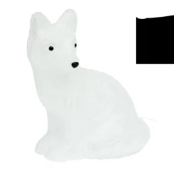 JJA Renard lumineux solaire 40 LED (H40 cm) Yuki froid Blanc Hot