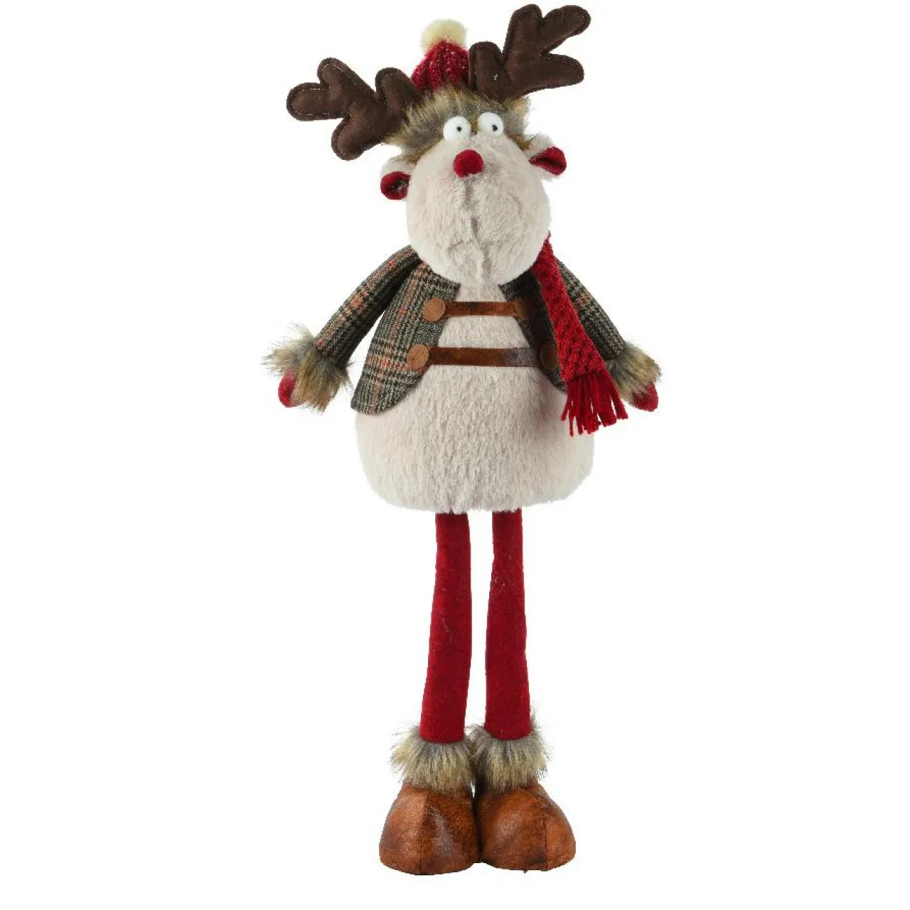 KAEMINGK Renne debout (H70 cm) Duncan écharpe Rouge Online