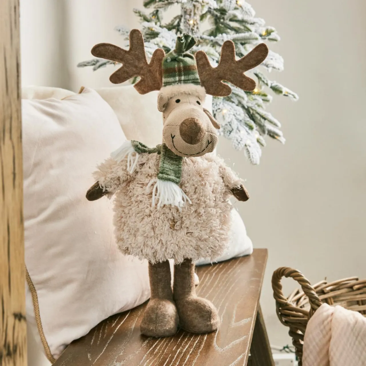 KAEMINGK Renne de Noël debout (H42 cm) Monsieur Élégant Beige Sale