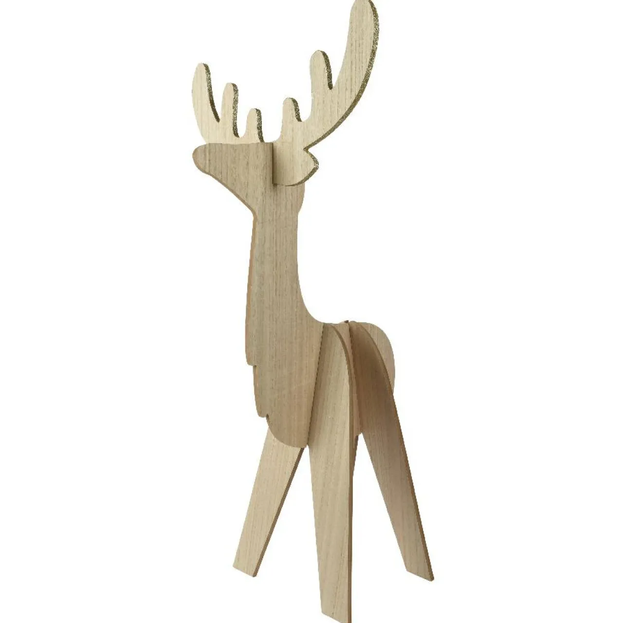 KAEMINGK Renne de Noël en bois (H48 cm) Esprit scandinave Naturel Online