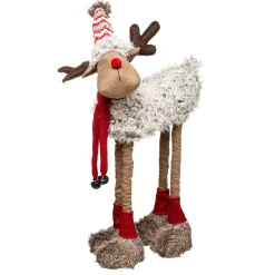 Feeric Lights & Christmas Renne de Noël (H60 cm) Hector jambes téléscopiques Rouge Outlet