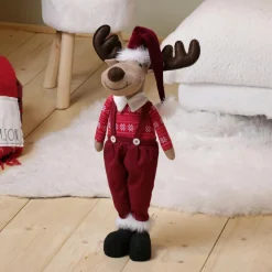 KAEMINGK Renne de Noël (H60 cm) Mister Bavarois costume Rouge Sale