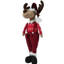 KAEMINGK Renne de Noël (H60 cm) Mister Bavarois costume Rouge Sale