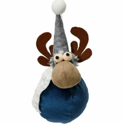 KAEMINGK Renne de Noël (H15 cm) Nino en Bleu Clearance