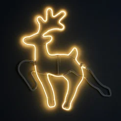 KOOPMAN Renne de Noël lumineux 343 LED (H59 cm) Néon Moov light Blanc chaud Hot