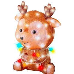 EMINZA Renne lumineux 72 LED (H38 cm) Baby Coco Multicolore Clearance