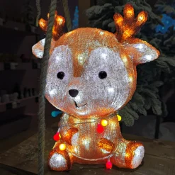 EMINZA Renne lumineux 72 LED (H38 cm) Baby Coco Multicolore Clearance