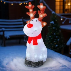 EMINZA Renne lumineux 40 LED (H50 cm) Dasher Blanc froid