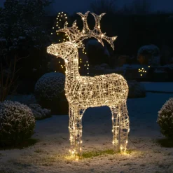 EMINZA Renne lumineux souple 120 LED (H110 cm) Skoll Blanc chaud Clearance