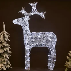 EMINZA Renne lumineux souple 120 LED (H110 cm) Skoll Blanc froid Best