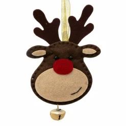 Feeric Lights & Christmas Renne à suspendre (H19 cm) Carillon Marron Outlet