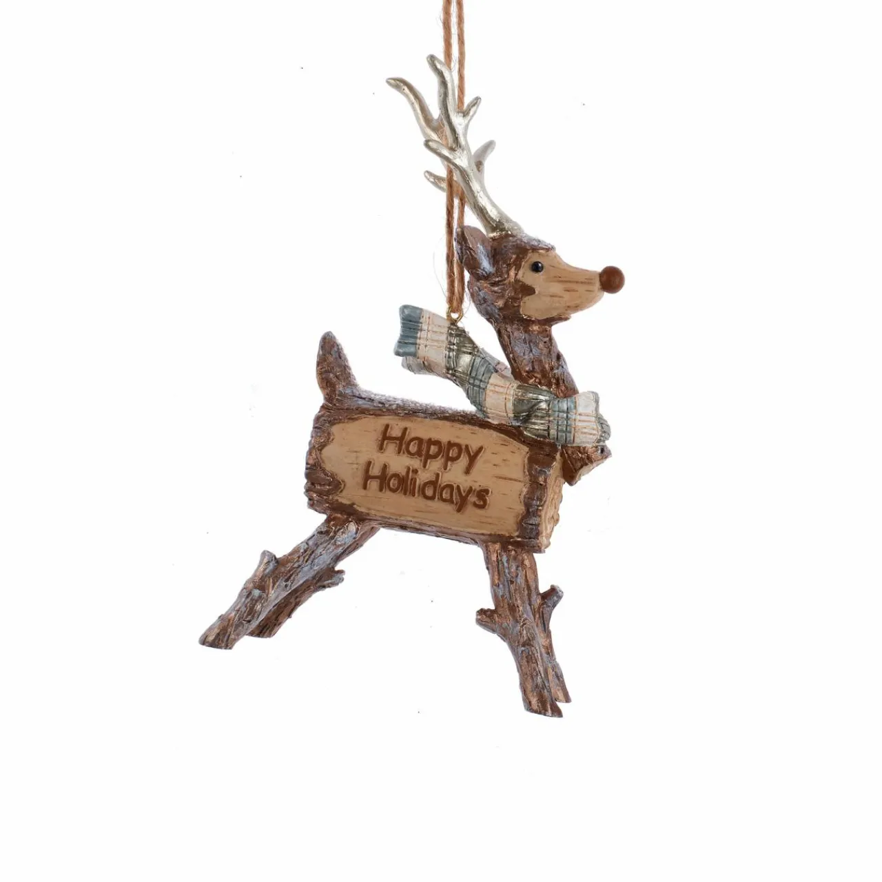 CHRISTMAS INSPIRATIONS Renne à suspendre (H13 cm) Rustic Marron Outlet