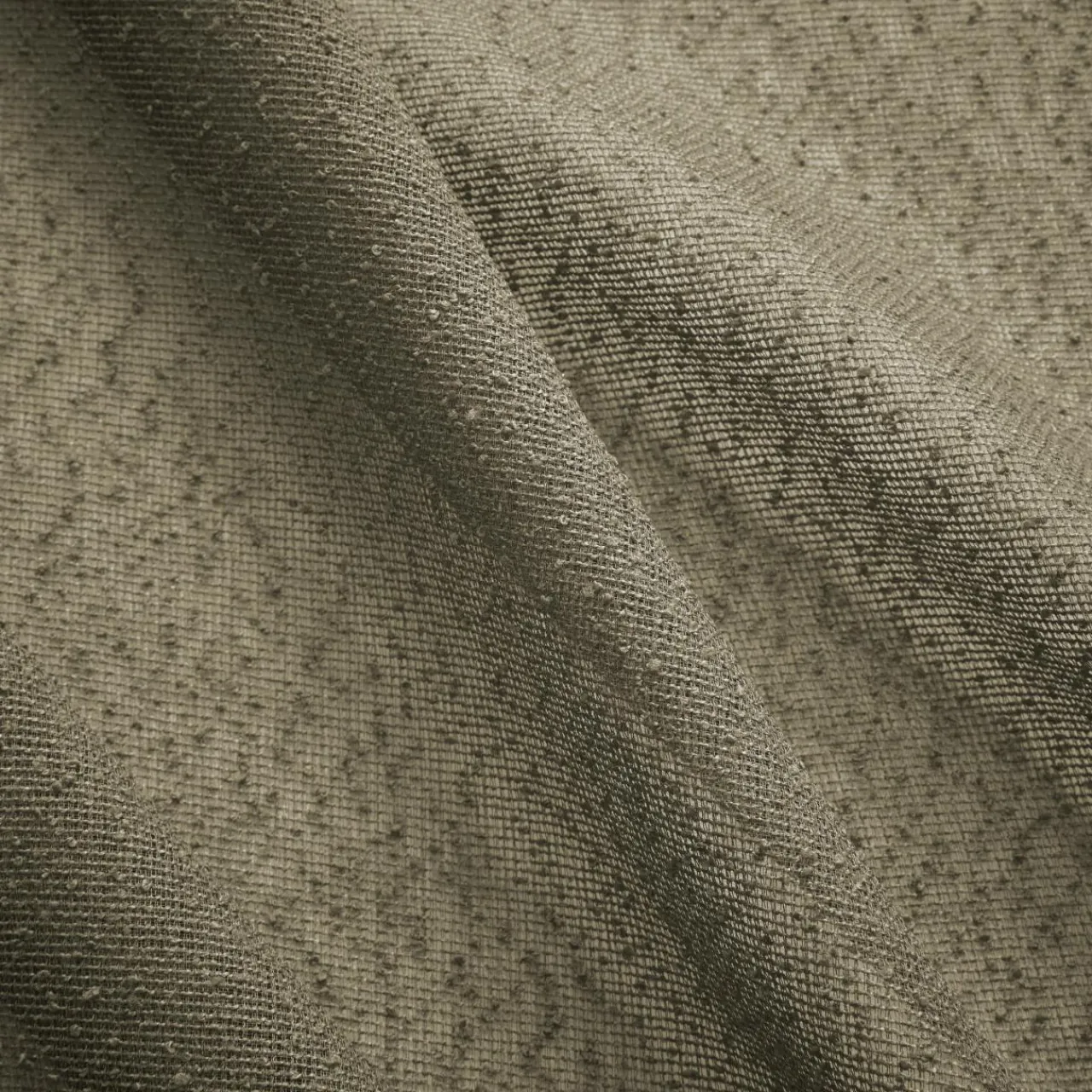 EMINZA Rideau ajustable bouclette (140 x max 300 cm) Eliott Vert kaki Clearance