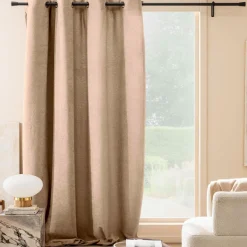 douceur d'intu017drieur Rideau bouclette (140 x 260 cm) Winona Beige Clearance