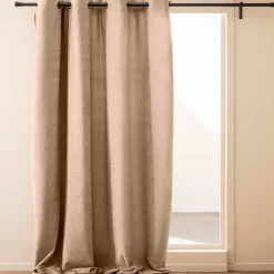 douceur d'intu017drieur Rideau bouclette (140 x 260 cm) Winona Beige Clearance