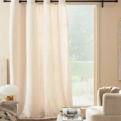 douceur d'intu017drieur Rideau bouclette (140 x 260 cm) Winona Ecru
