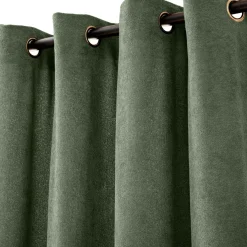 douceur d'intu017drieur Rideau bouclette (140 x 260 cm) Winona cédre Vert Sale