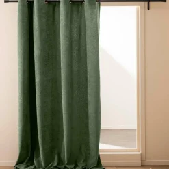douceur d'intu017drieur Rideau bouclette (140 x 260 cm) Winona cédre Vert Sale