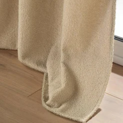 DOUCEUR D'INTERIEUR Rideau bouclette (140 x 240 cm) Wooly Beige Sale