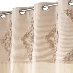 douceur d'intu017drieur Rideau coton tufté (140 x 240 cm) Kamary Beige Hot