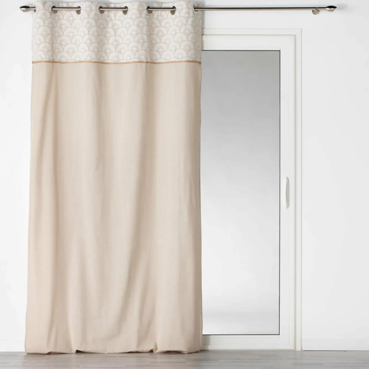 DOUCEUR D'INTERIEUR Rideau coton (140 x 240 cm) Bahina Beige Hot