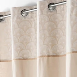 DOUCEUR D'INTERIEUR Rideau coton (140 x 240 cm) Bahina Beige Hot