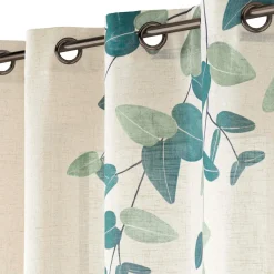 douceur d'intu017drieur Rideau coton (140 x 260 cm) Botanica Vert New