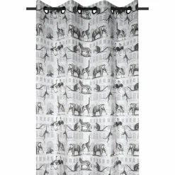LOVELY CASA Rideau coton (135 x 250 cm) Haussmann Gris Best
