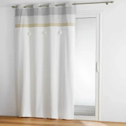 douceur d'intu017drieur Rideau coton (140 x 240 cm) Iliade Blanc Clearance