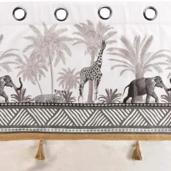 DOUCEUR D'INTERIEUR Rideau coton (140 x 240 cm) Kenya lodge Ecru Clearance