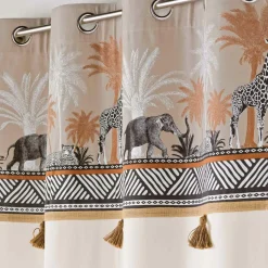 DOUCEUR D'INTERIEUR Rideau coton (140 x 240 cm) Kenya lodge Taupe Sale