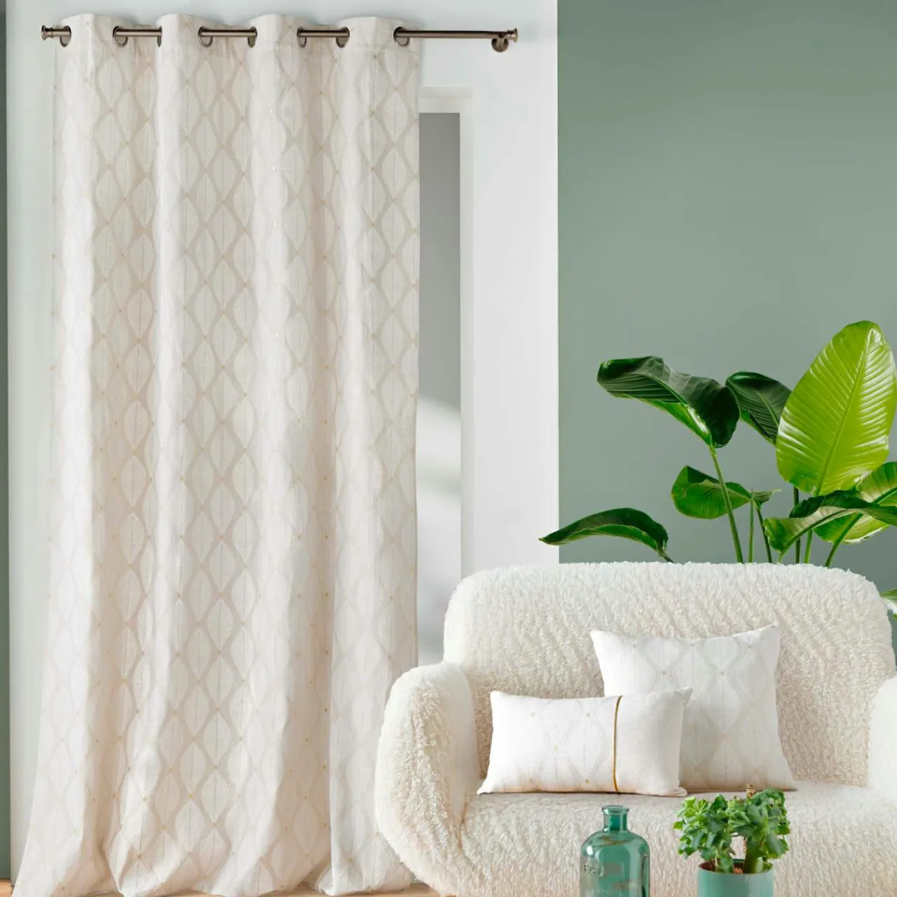 douceur d'intu017drieur Rideau coton (140 x 240 cm) Maho Blanc Online