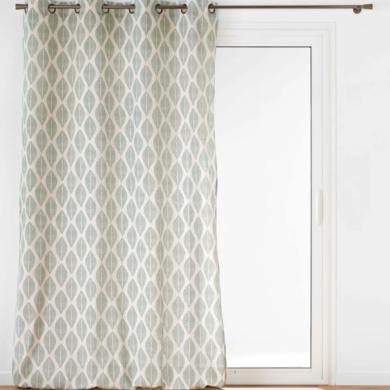 douceur d'intu017drieur Rideau coton (140 x 240 cm) Maho Vert sauge Clearance