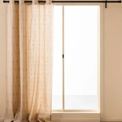 douceur d'intu017drieur Rideau coton (140 x 240 cm) Ondine Blanc Discount