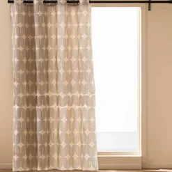 douceur d'intu017drieur Rideau coton (140 x 280 cm) Ondine Noir Hot