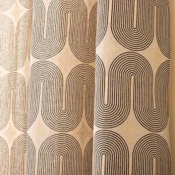 douceur d'intu017drieur Rideau coton (140 x 240 cm) Ondine Noir Clearance