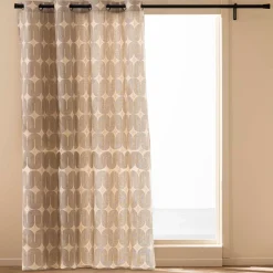 douceur d'intu017drieur Rideau coton (140 x 240 cm) Ondine Noir Clearance