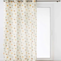 douceur d'intu017drieur Rideau coton (140 x 280 cm) Palmelia Beige