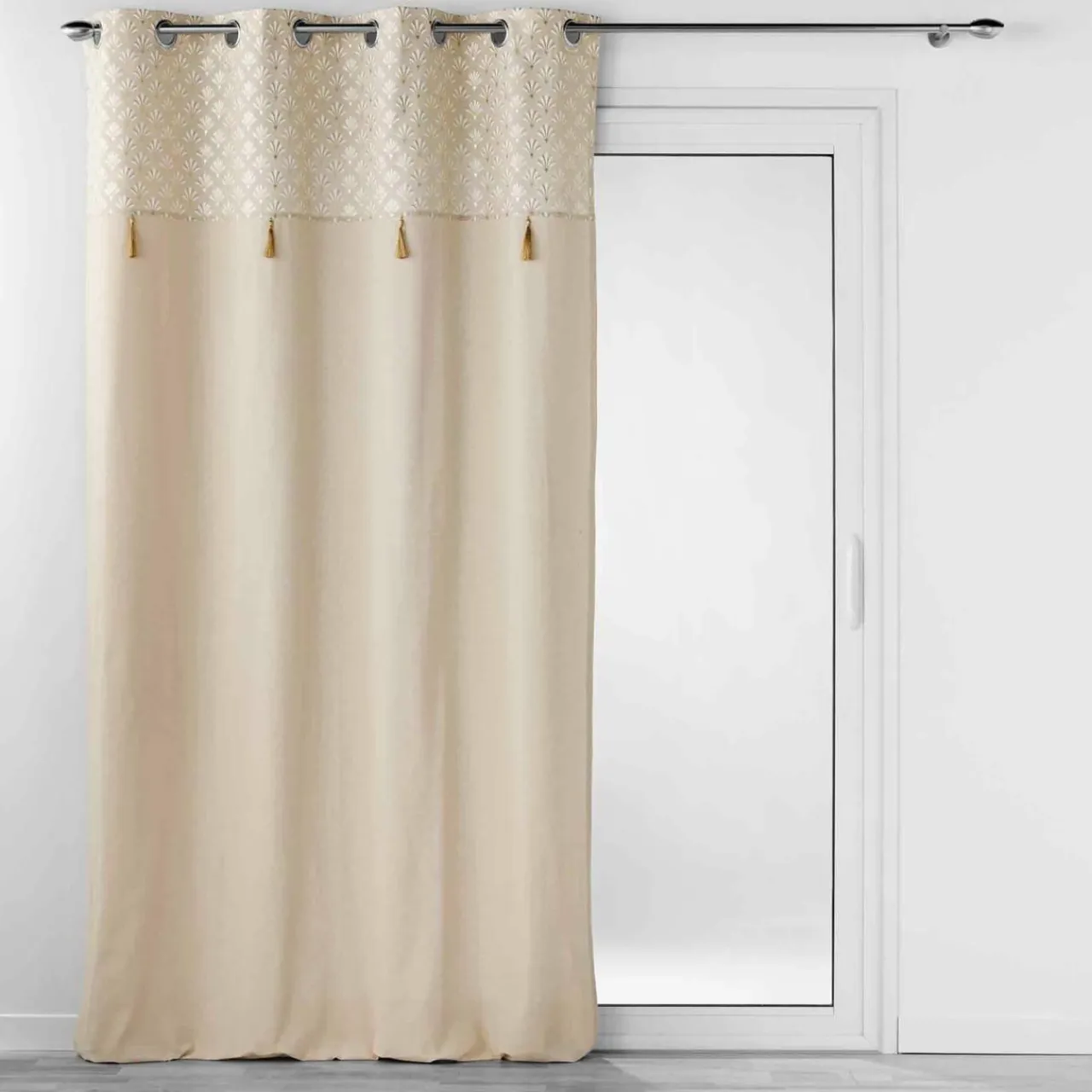DOUCEUR D'INTERIEUR Rideau coton (140 x 240 cm) Rafina Beige Outlet