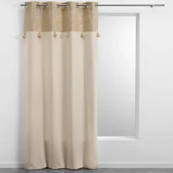 DOUCEUR D'INTERIEUR Rideau coton (140 x 240 cm) Sultan Ecru Best