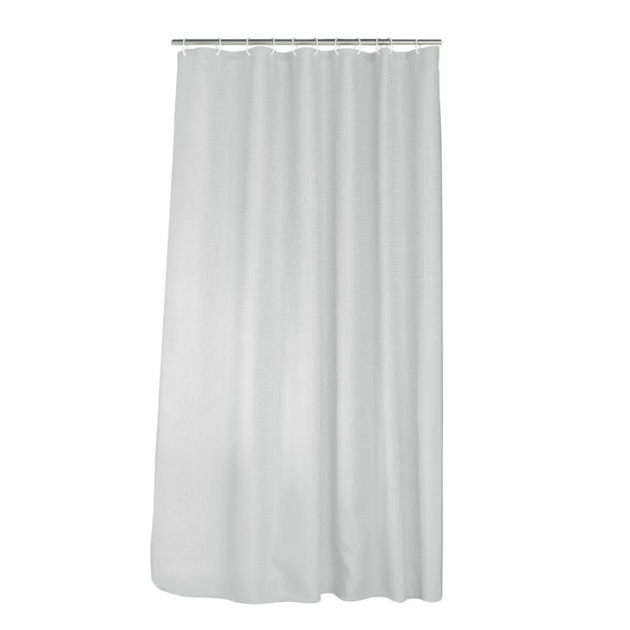 douceur d'intu017drieur Rideau de douche effet tissé à anneaux (180 x 200 cm) Quartz Blanc Sale
